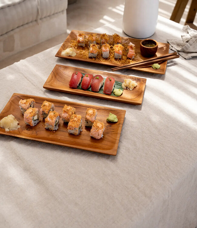 Bazar Bizar De Teak Root Sushi Bord - M