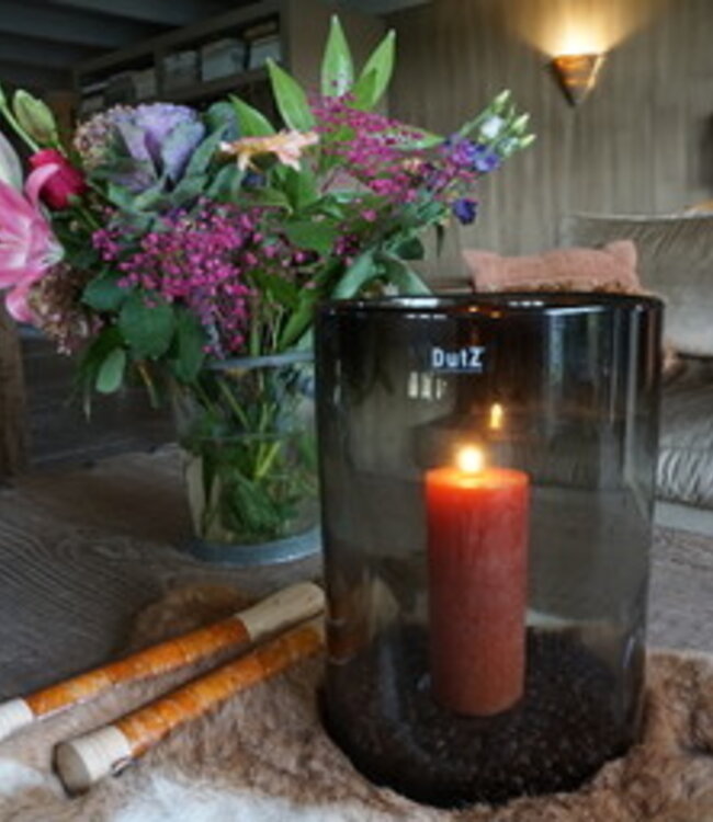 DutZ Windlicht Cilinder | Smoke | 5 Maten