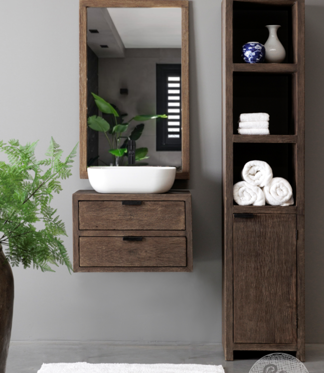 Be-Uniq Hangend Badkamermeubel | Rustic Collection | H40 x B60 x D40 cm