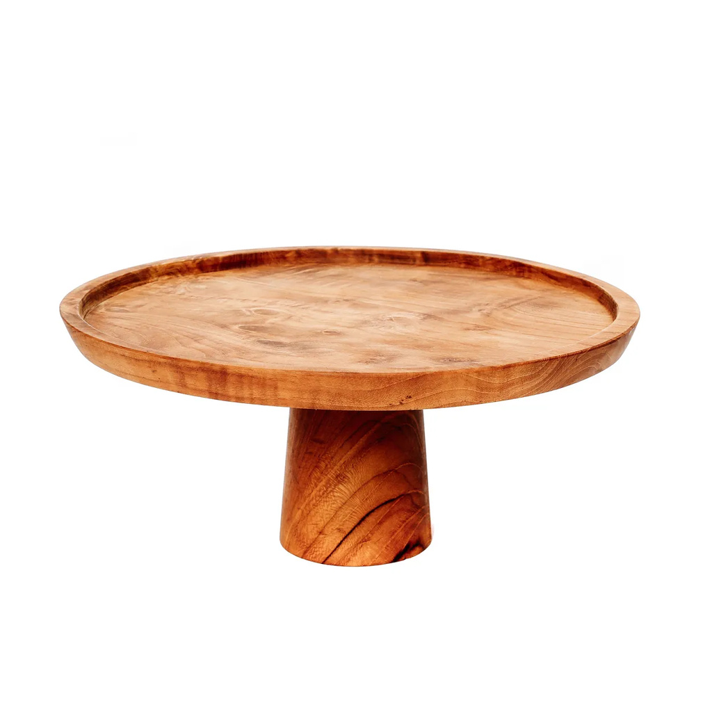 Bazar Bizar De Teak Root Taart Plateau - L