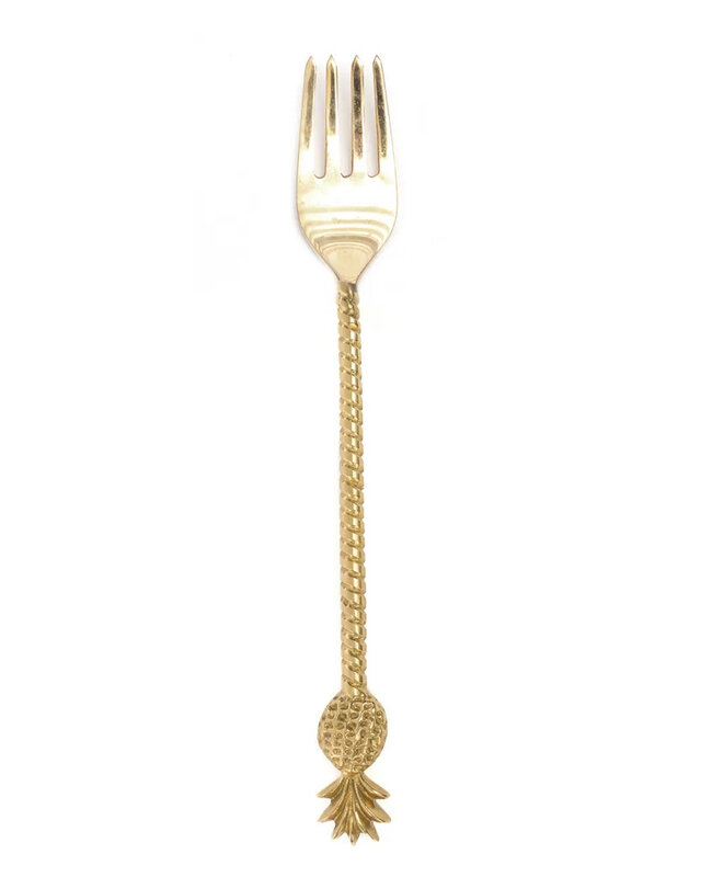 Bazar Bizar De Ananas Vork - Goud