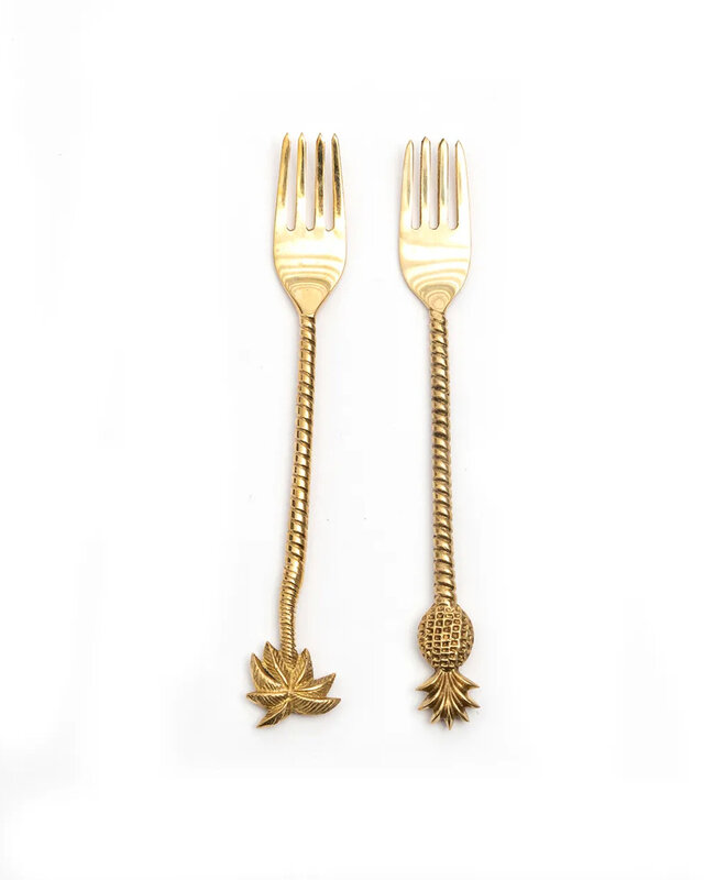 Bazar Bizar De Ananas Vork - Goud