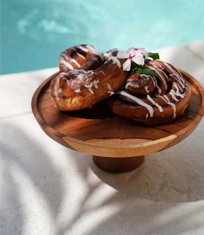 Bazar Bizar De Teak Root Taart Plateau - M