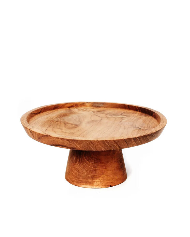 Bazar Bizar De Teak Root Taart Plateau - S