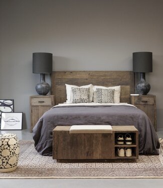 Be-Uniq Bed Hoofdbord | Oud Hout | H140 x B200 x D5 cm