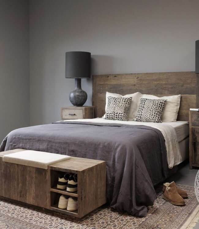 Be-Uniq Bed Hoofdbord | Oud Hout | H140 x B200 x D5 cm