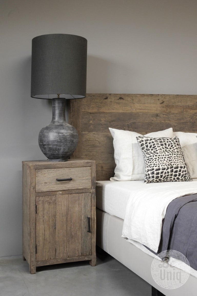 Be-Uniq Bed Hoofdbord | Oud Hout | H140 x B200 x D5 cm