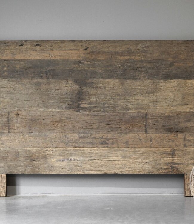 Be-Uniq Bed Hoofdbord | Oud Hout | H140 x B200 x D5 cm