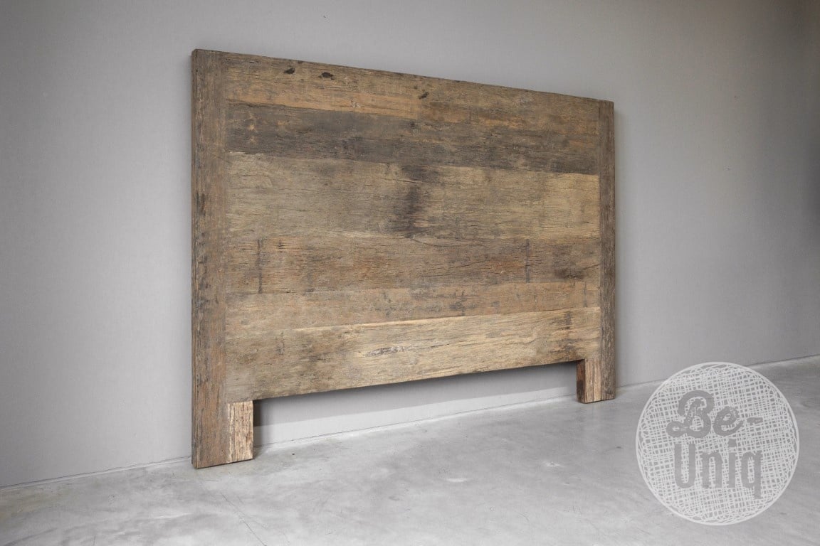 Be-Uniq Bed Hoofdbord | Oud Hout | H140 x B200 x D5 cm