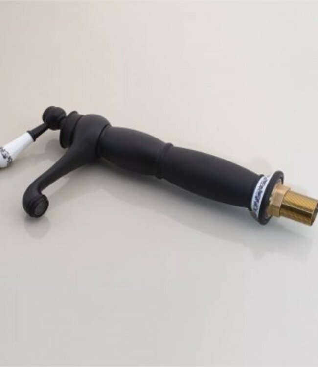 Rene Houtman Nostalgische Wastafelkraan | Zwart | H31 cm