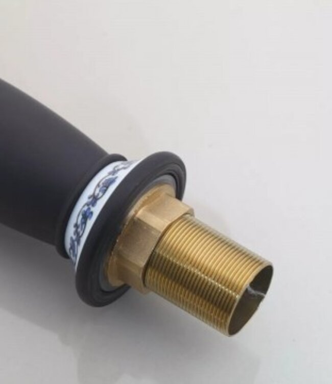 Rene Houtman Nostalgische Wastafelkraan | Zwart | H31 cm