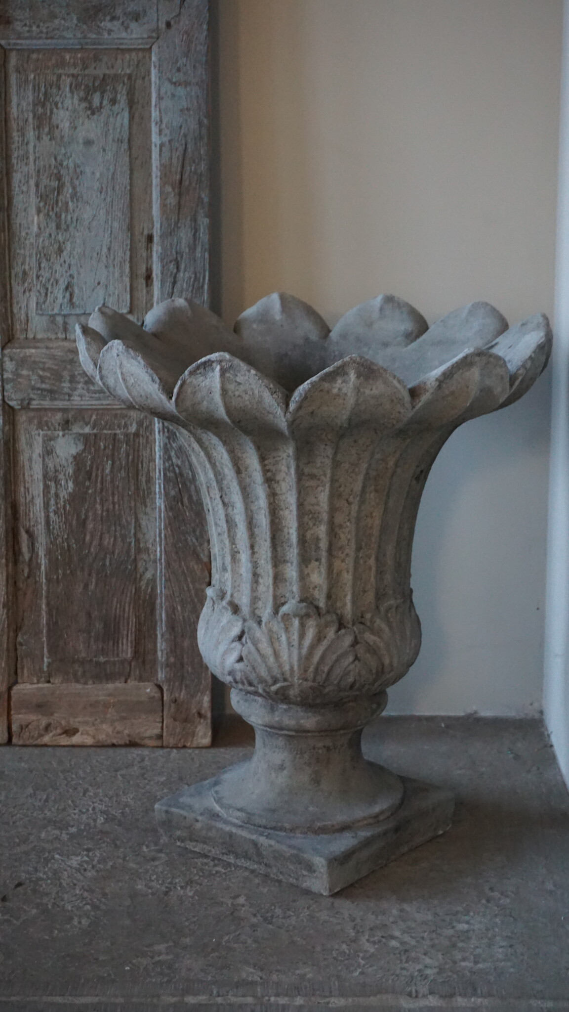 Il Cupido Bloembak Tulp | Beton | H70 x D60 cm