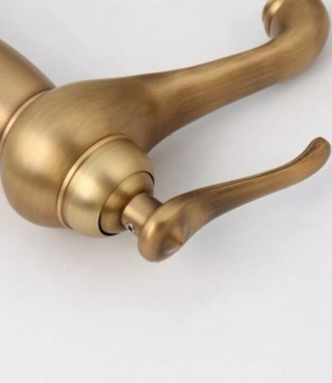 Rene Houtman Nostalgische Landelijke Wastafelmengkraan | Brons