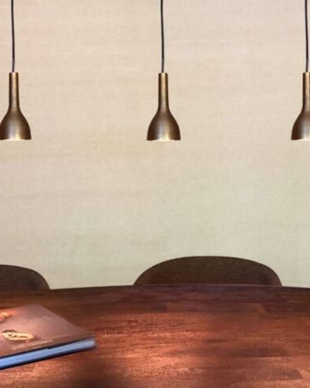 Frezoli Hanglamp Tulipi | Donker Messing | L270 cm