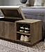 Be-Uniq Houten Bedbak/Kist | Linnen Zitting | H45 x B120 x D40 cm
