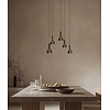 Hanglamp Tulipi 5 | Donker Messing | L250 cm