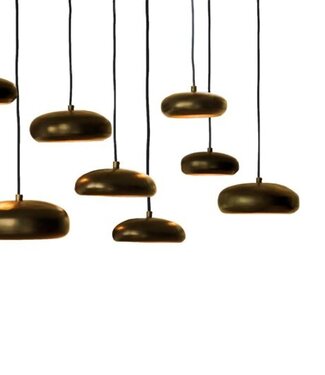 Frezoli Hanglamp Pebble 8 | Donker Messing