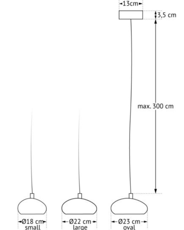 Frezoli Hanglamp Pebble | Donker Messing | 18 cm