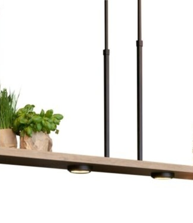 Frezoli Hanglamp Tray XL | Mat Zwart | L200 cm