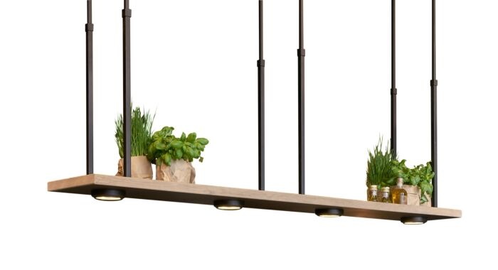 Frezoli Hanglamp Tray XL | Mat Zwart | L200 cm