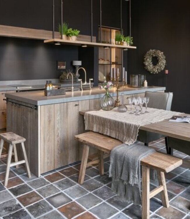 Frezoli Hanglamp Tray XL | Mat Zwart | L200 cm