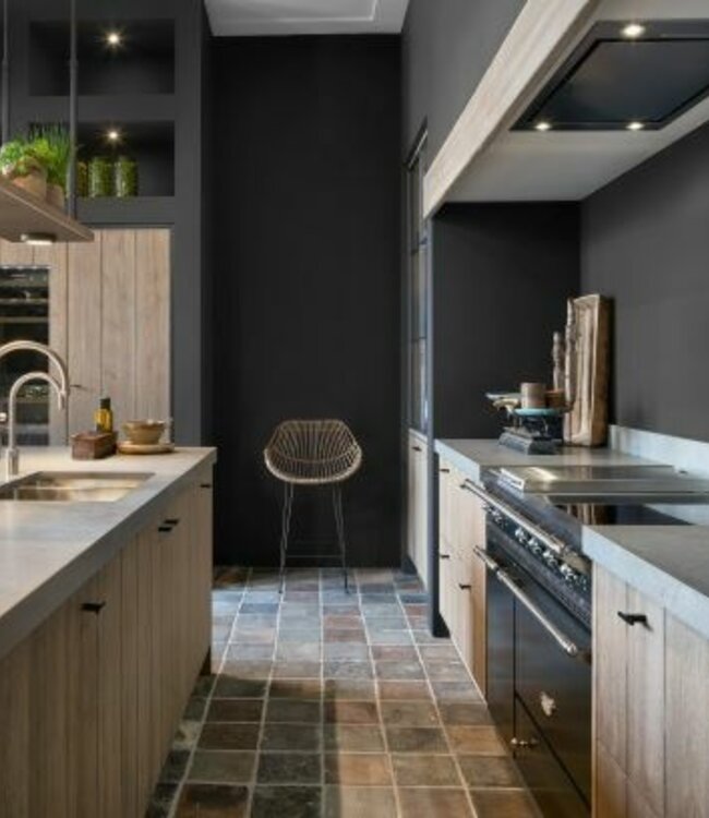 Frezoli Hanglamp Tray XL | Mat Zwart | L200 cm