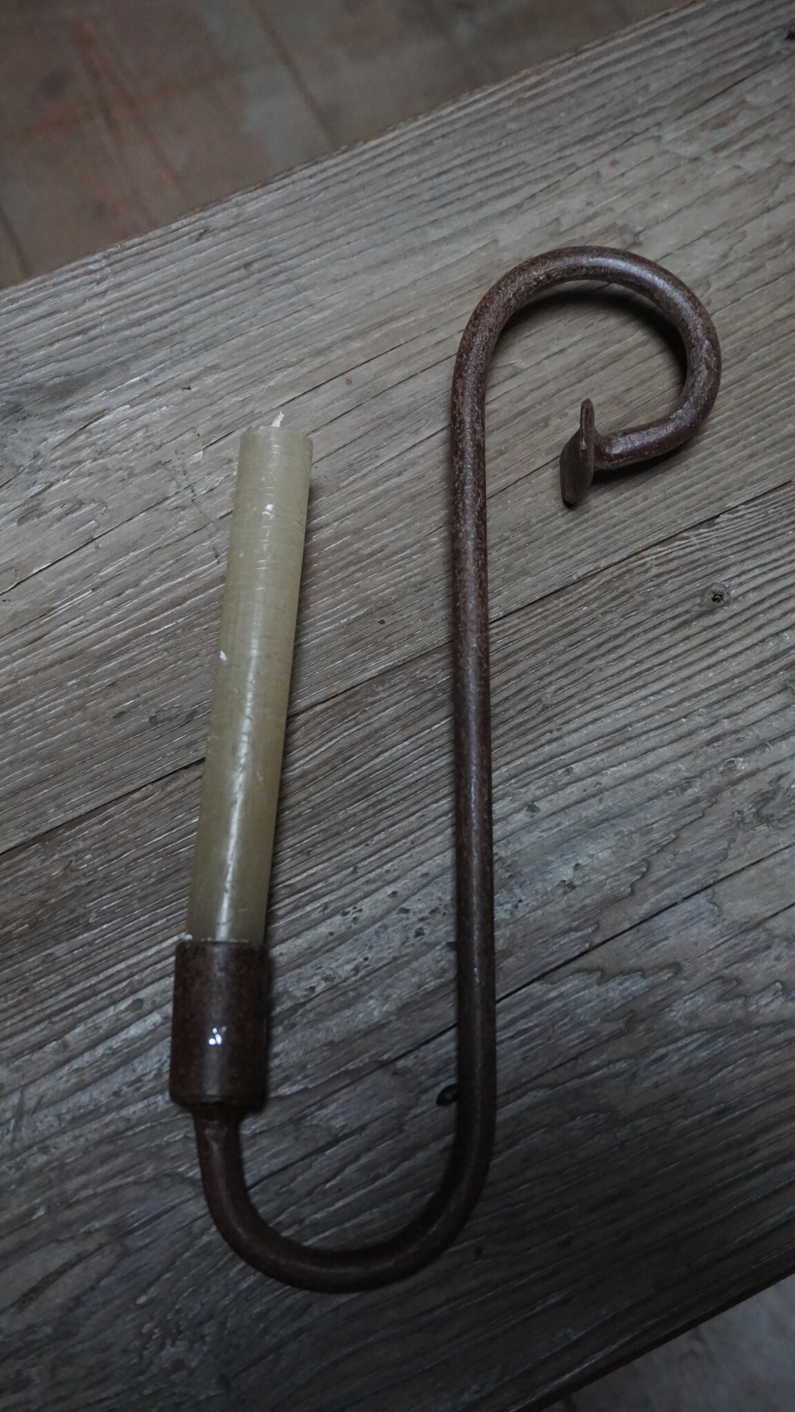 Rene Houtman Glashaak | Kaarshouder | Roest | H30 cm