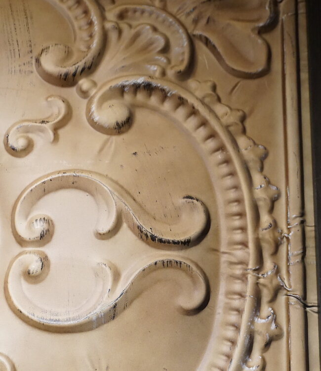 PTMD Schilderij Paneel | IJzer & Hout | 97 x 97 cm