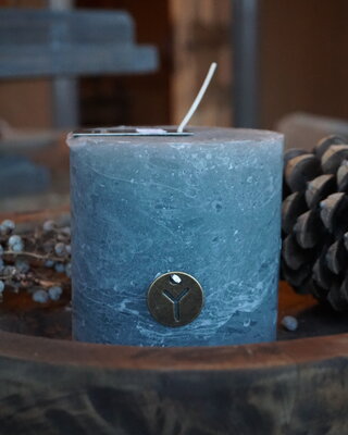 Brynxz Stompkaars Rustic | Grey Blue | H10 x D10 cm