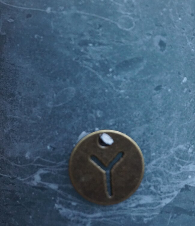 Brynxz Stompkaars Rustic | Grey Blue | H10 x D10 cm