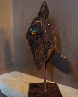 Rene Houtman Paard Op Standaard | Hout | H28xB10xD10 cm