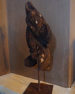 Rene Houtman Paard Op Standaard | Hout | H34xB10xD10 cm