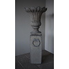 Set van Vaas Tulp en Sokkel Guirlande | Beton