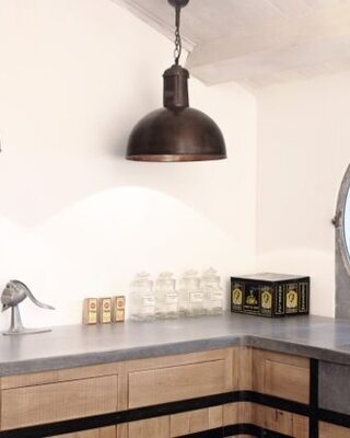 Frezoli Hanglamp Soll | Bruin Patina | H55 x Ø49 cm