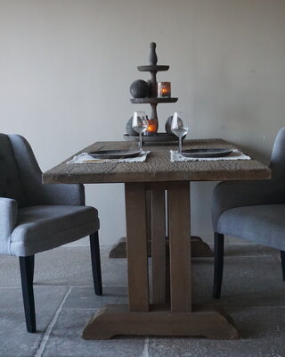Rene Houtman Houten Kloostertafel | H79 x L180 x D90 cm