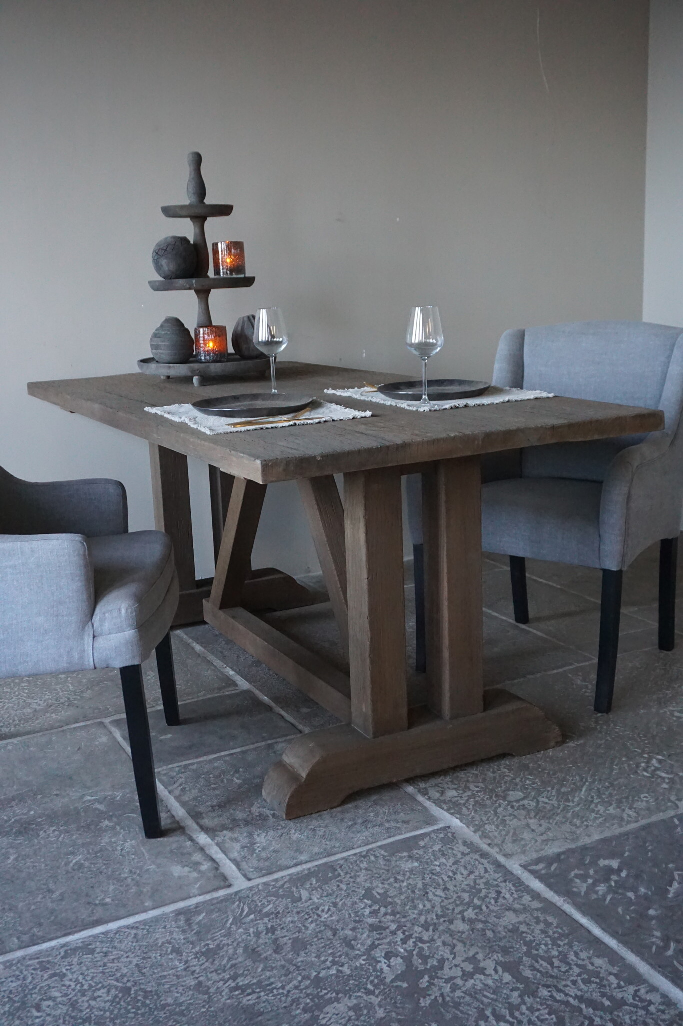 Rene Houtman Houten Kloostertafel | H79 x L180 x D90 cm