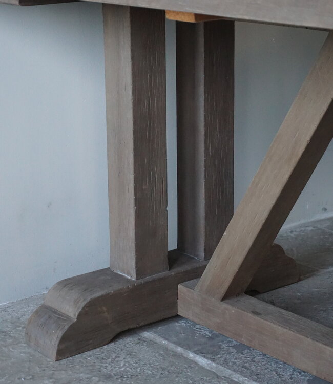 Rene Houtman Houten Kloostertafel | H79 x L180 x D90 cm