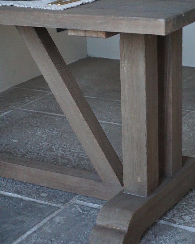 Rene Houtman Houten Kloostertafel | H79 x L180 x D90 cm