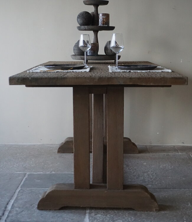 Rene Houtman Houten Kloostertafel | H79 x L180 x D90 cm