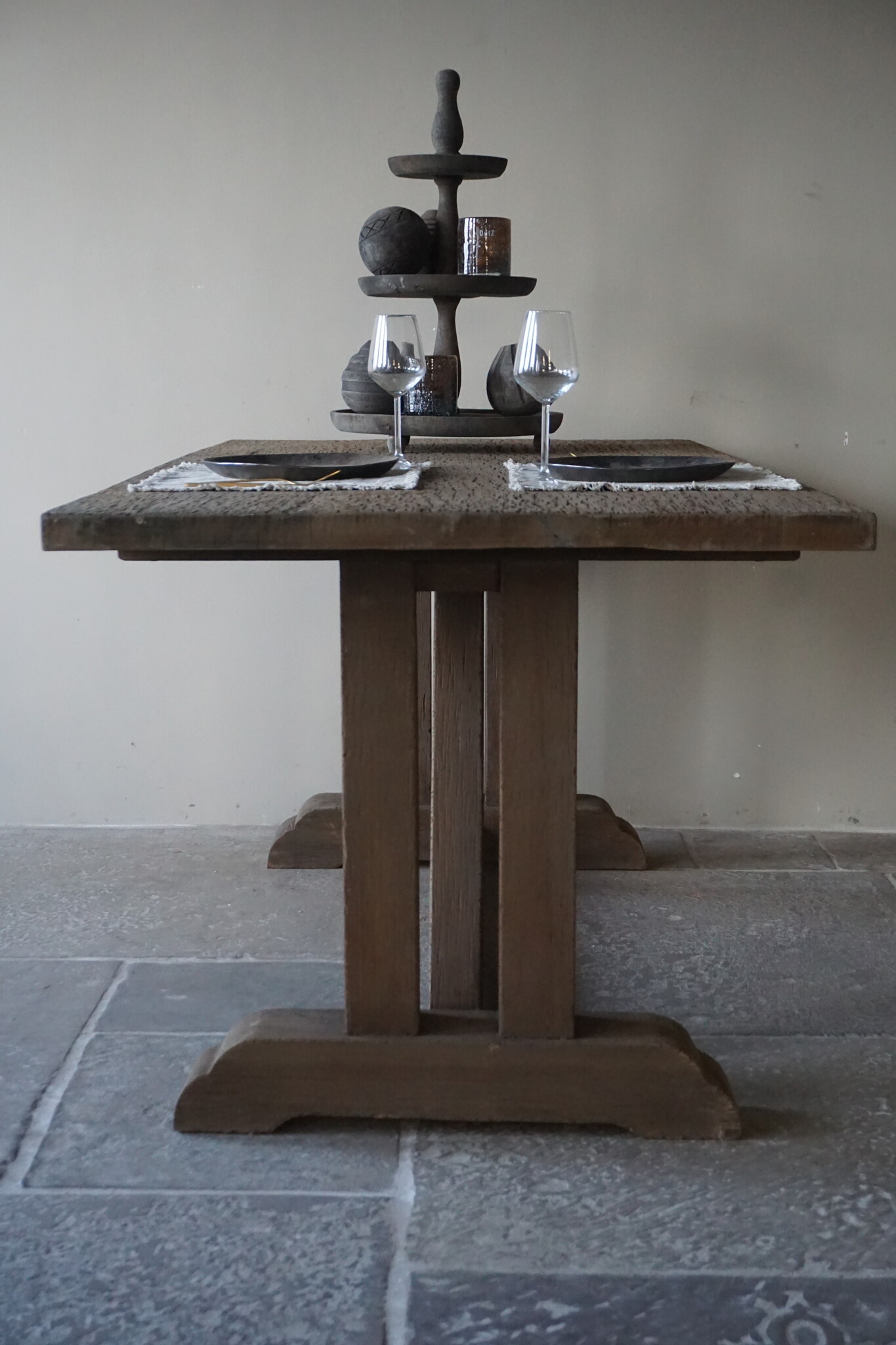 Rene Houtman Houten Kloostertafel | H79 x L180 x D90 cm