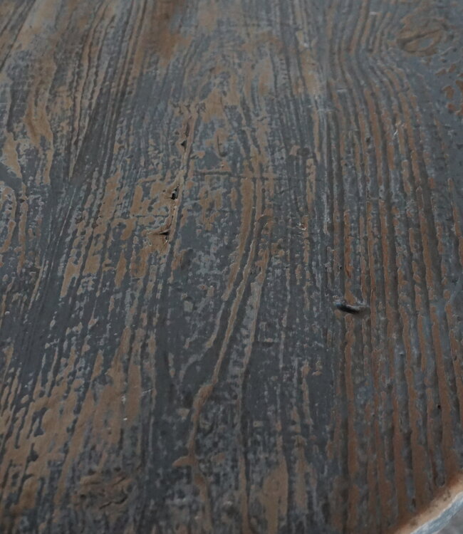 Rene Houtman Houten Wijntafel Met Sierpoten | H80 x D100 cm