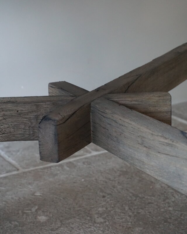 Rene Houtman Tafel Anouk | Oud Eiken Wagonplank Geborsteld | Meerdere Maten