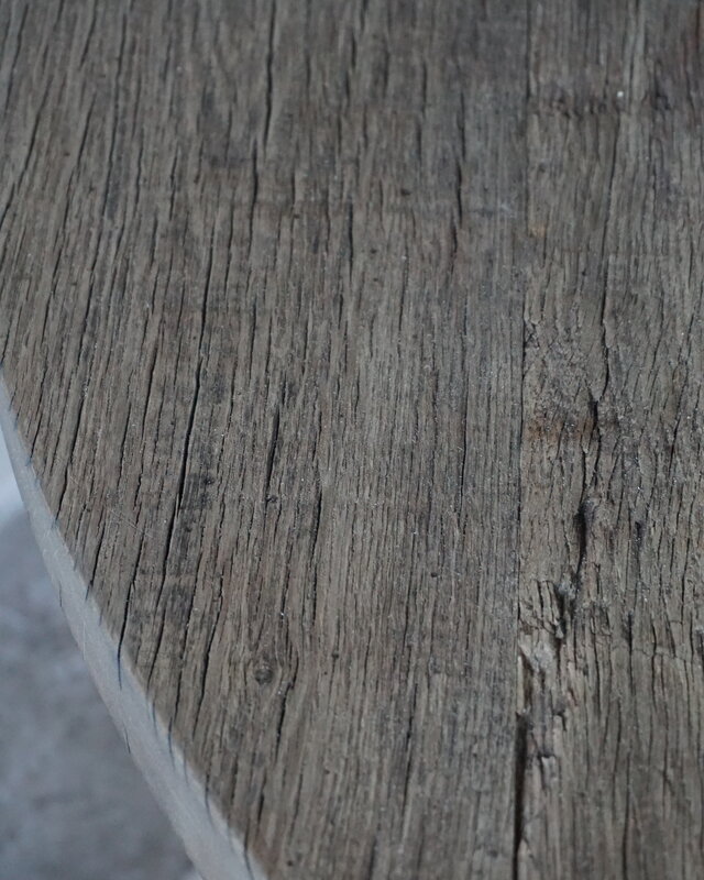 Rene Houtman Tafel Anouk | Oud Eiken Wagonplank Geborsteld | Meerdere Maten