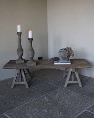 Rene Houtman Salontafel Anouk | Oud Eiken Wagonplank Geborsteld | Meerdere Maten