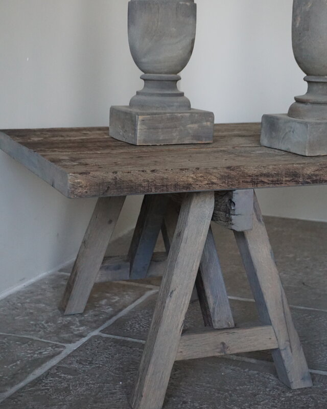 Rene Houtman Salontafel Anouk | Oud Eiken Wagonplank Geborsteld | Meerdere Maten