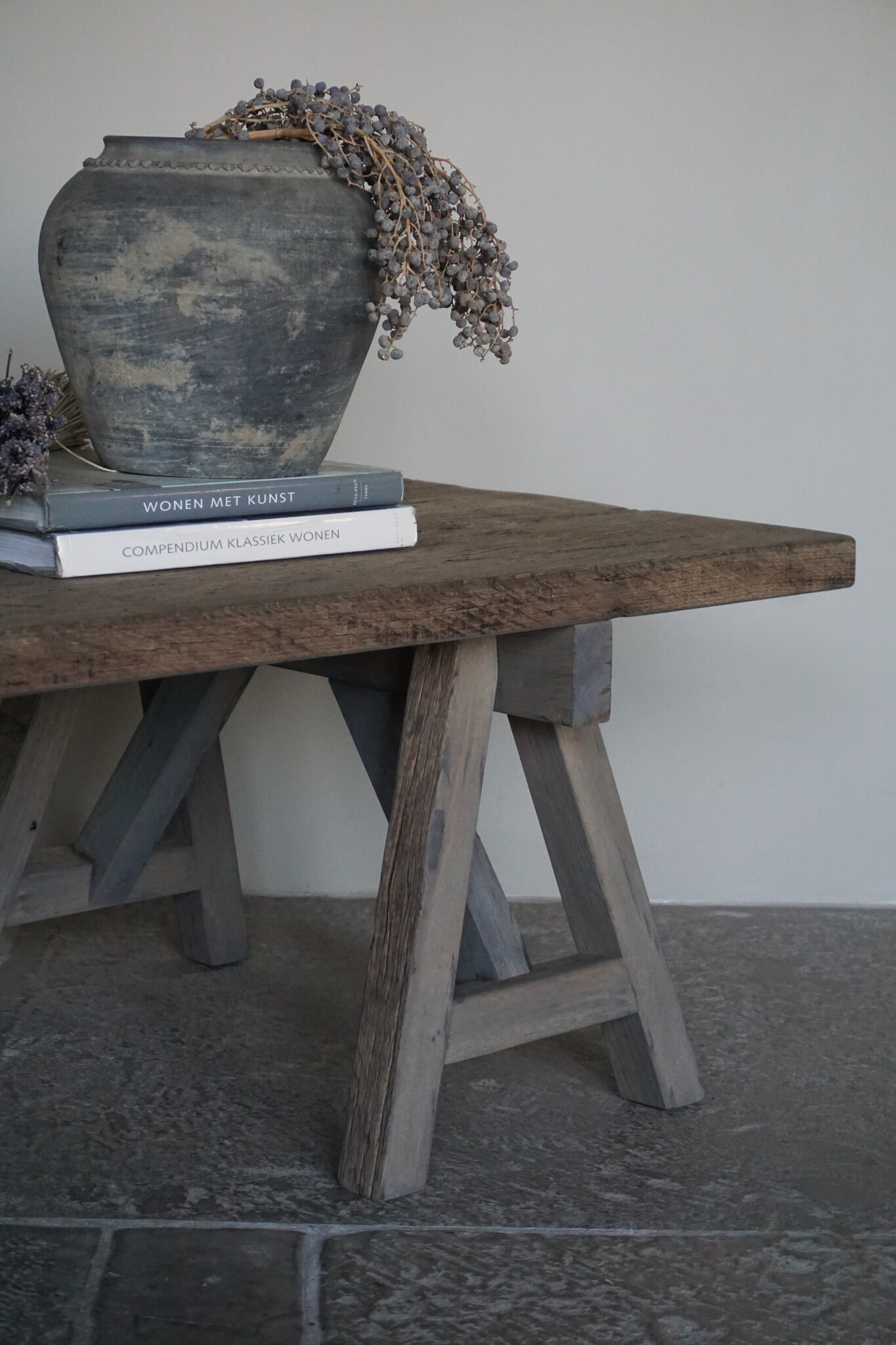 Rene Houtman Salontafel Anouk | Oud Eiken Wagonplank Geborsteld | Meerdere Maten
