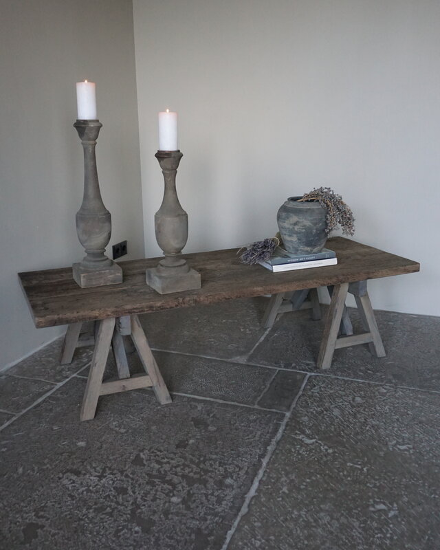 Rene Houtman Salontafel Anouk | Oud Eiken Wagonplank Geborsteld | Meerdere Maten