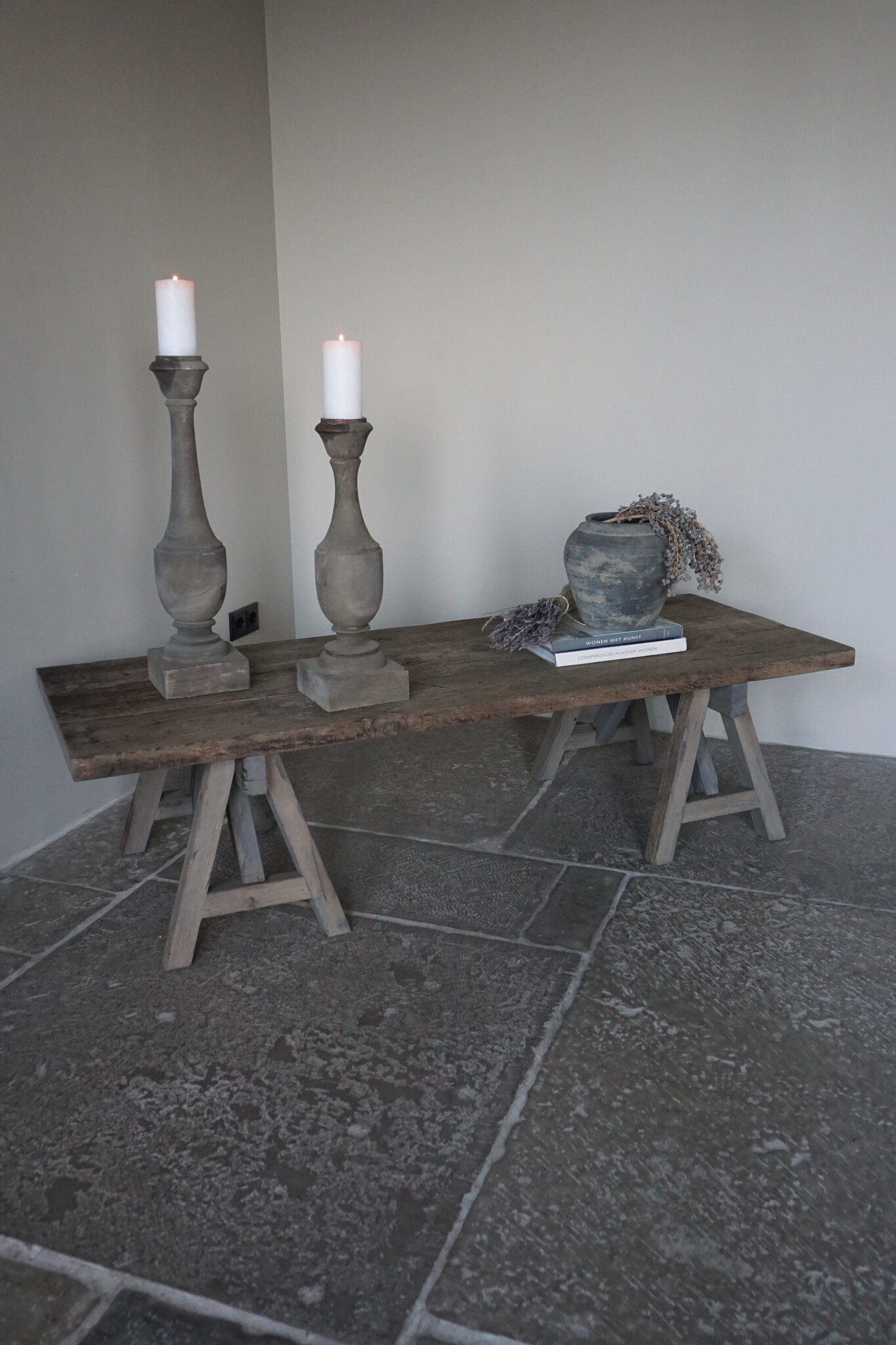 Rene Houtman Salontafel Anouk | Oud Eiken Wagonplank Geborsteld | Meerdere Maten