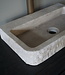Forzalaqua Wasbak Taranti | Travertin Gezoet | H8 x B50 x D30 cm