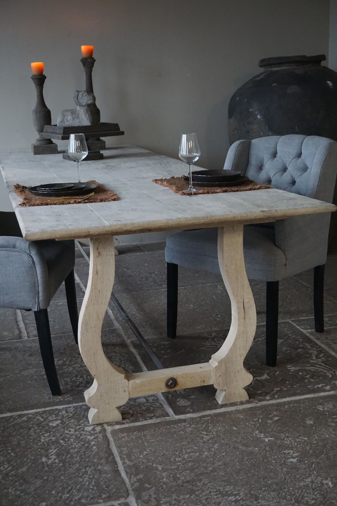 Rene Houtman Eetkamertafel Loes | Massief Eikenhout | Meerdere Maten